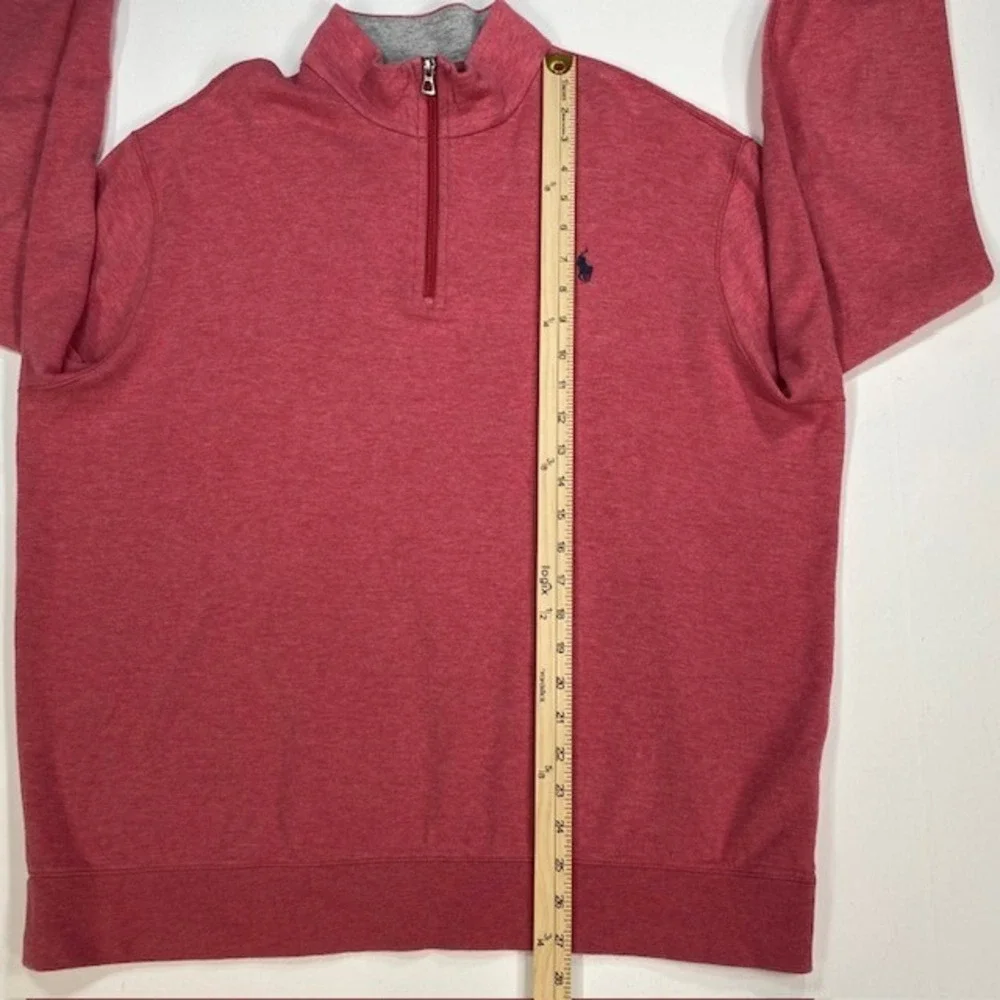 Polo Ralph Lauren Performance Quarter Zip Pullover Sweatshirt Red‎ XL